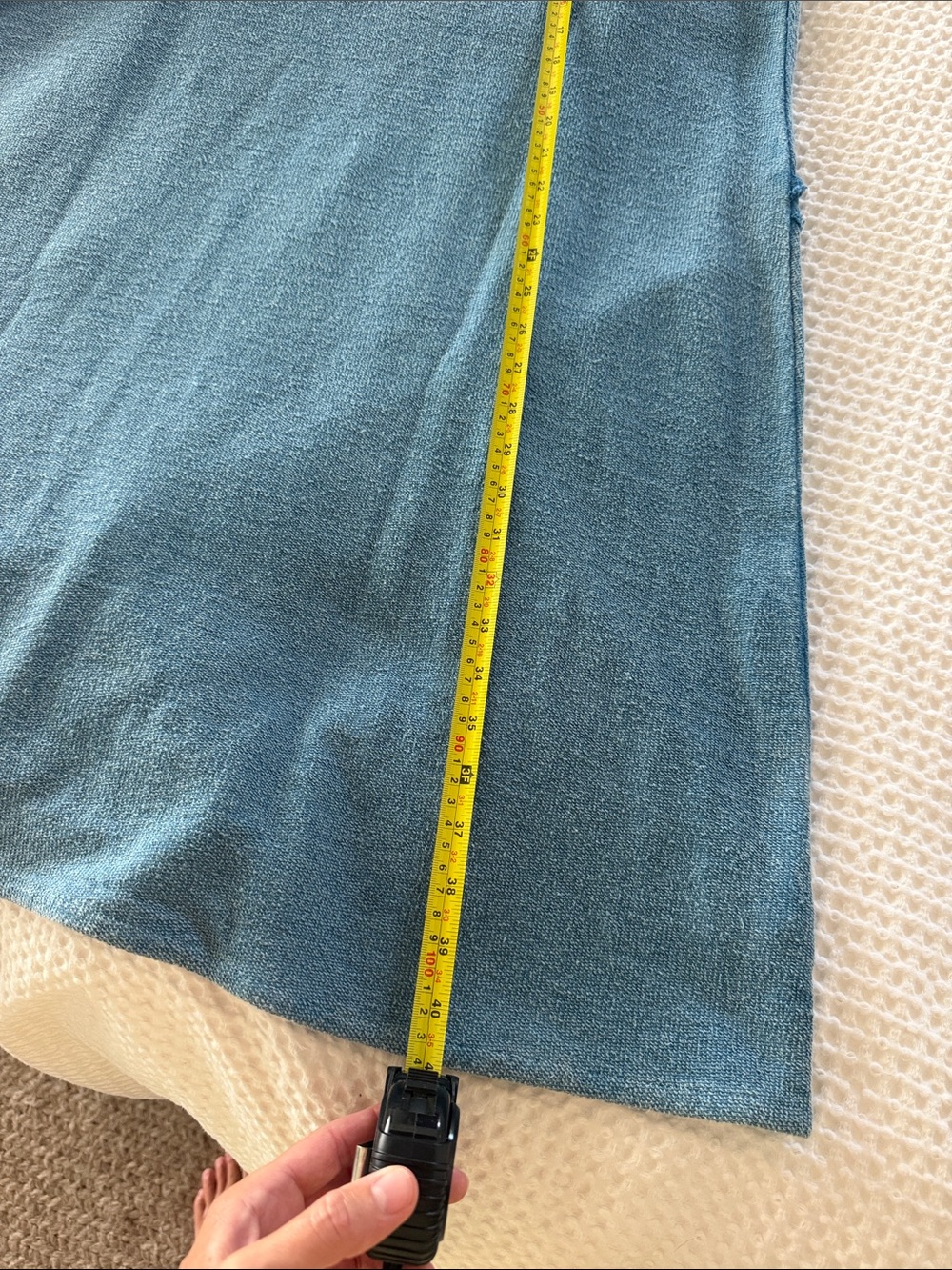 EARTHBOUND Blue Panel A-Line Skirt - Picture 7 of 13